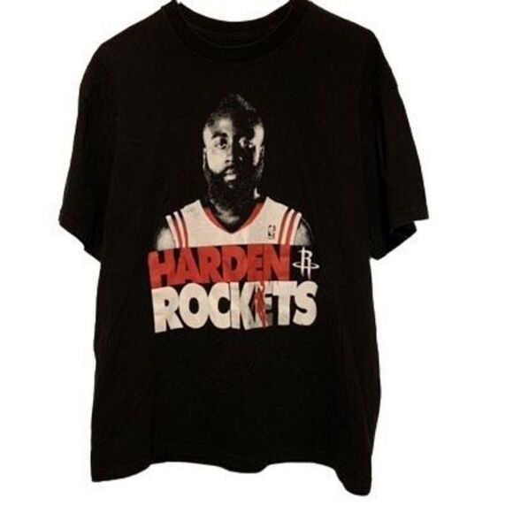 Houston Rockets James Hardin Size Large Majestic T-Shirt - Picture 1 of 4